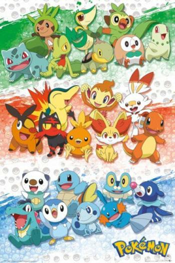 Plakát 61x91,5cm - Pokemon - First Partners