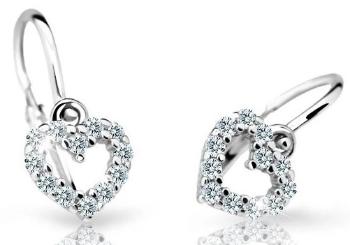 Cutie Diamonds Dětské náušnice z bílého zlata Srdíčka s brilianty DC2157-10-00-X-2