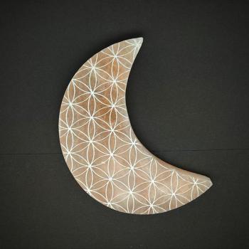 Szelenit hold lapos életvirág narancs 13cm