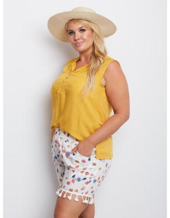 Dámské šortky PLUS SIZE Own Bílé 