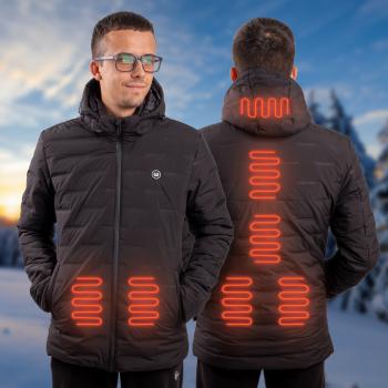 Pánská vyhřívaná bunda W-TEC HEATborg  černá  3XL