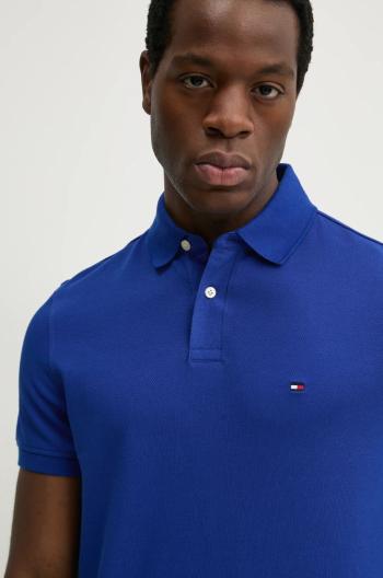 Polo tričko Tommy Hilfiger modrá barva