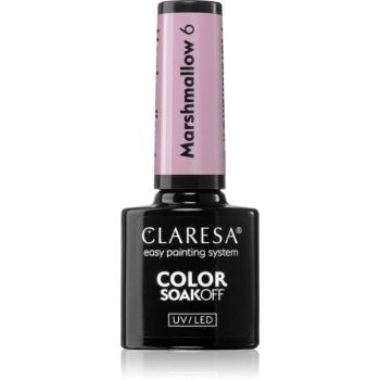 Claresa SoakOff UV/LED Color Marshmallow gelový lak na nehty odstín 6 5 g