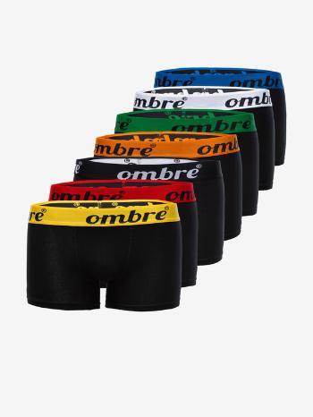 Ombre Clothing Boxerky 7 ks Černá