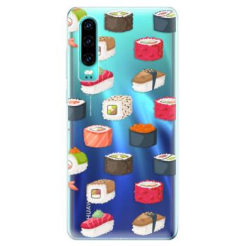 Odolné silikonové pouzdro iSaprio - Sushi Pattern - Huawei P30