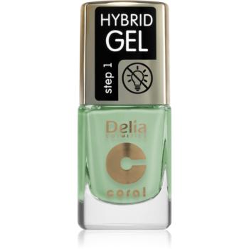 Delia Cosmetics Coral Nail Enamel Hybrid Gel gelový lak na nehty odstín 138 11 ml