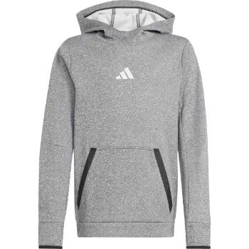 adidas FLEECE KIDS SWEATSHIRT Dětská mikina, šedá, velikost