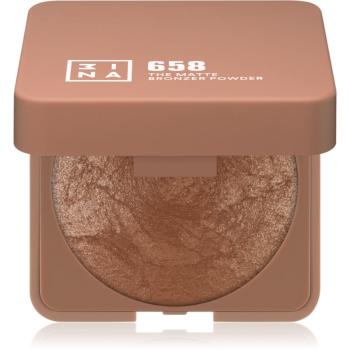 3INA The Bronzer Powder kompaktní bronzující pudr odstín 658 Matte Sand 7 g