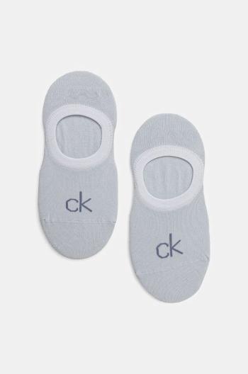 Ponožky Calvin Klein 2-pack dámské, modrá barva, 701228801