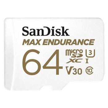 SanDisk MicroSDXC 64GB Max Endurance + SD adaptér (SDSQQVR-064G-GN6IA)