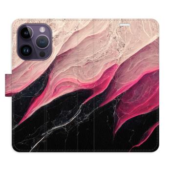 Flipové pouzdro iSaprio - BlackPink Marble - iPhone 14 Pro