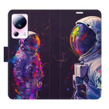 Flipové pouzdro iSaprio - Neon Astronaut 02 - Xiaomi 13 Lite