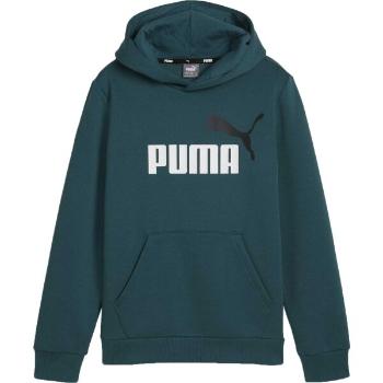 Puma ESSENTIALS + BIG LOGO HOODIE Chlapecká mikina, zelená, velikost