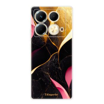 Odolné silikonové pouzdro iSaprio - Gold Pink Marble - Infinix Note 40