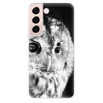 Odolné silikonové pouzdro iSaprio - BW Owl - Samsung Galaxy S22 5G