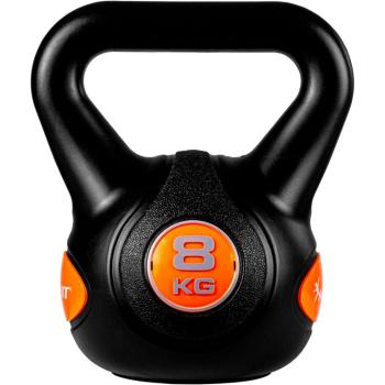 MOVIT 66833 MOVIT Kettlebell činka - 8 kg, černá/oranžová