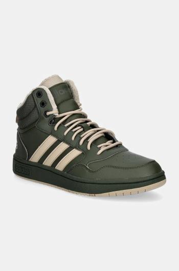 Sneakers boty adidas Hoops zelená barva, IH0163