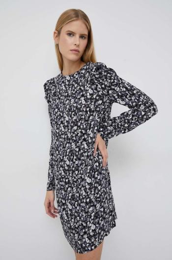 Šaty Pepe Jeans Marlene Print černá barva, mini