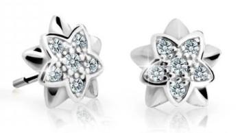 Cutie Jewellery Dětské náušnice z bílého zlata C2210-30-X-2 bílá