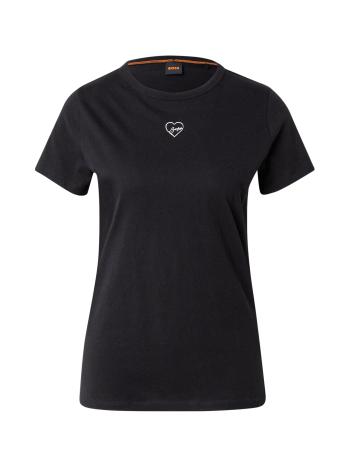 BOSS Póló 'C Elogo 21'  fekete / fehér