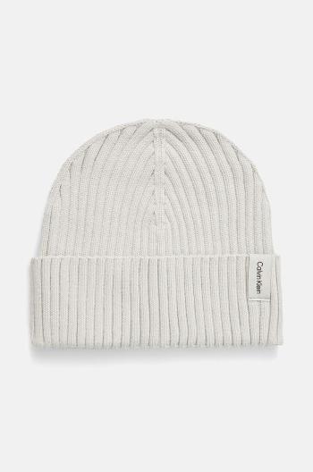 Calvin klein rib knit folded beanie os