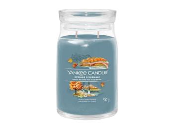 Yankee Candle Aromatická svíčka Signature sklo velké Evening Riverwalk 567 g