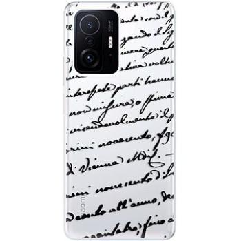 iSaprio Handwriting 01 pro black pro Xiaomi 11T / 11T Pro (hawri01b-TPU3-Mi11Tp)