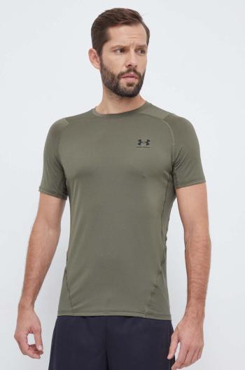 Tréninkové tričko Under Armour zelená barva, 1361683