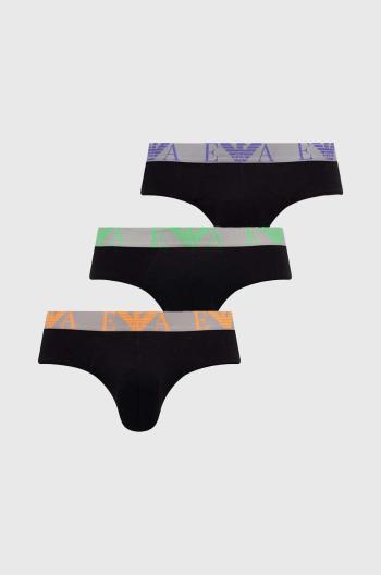 Spodní prádlo Emporio Armani Underwear 3-pack pánské, černá barva, 111734 4R715