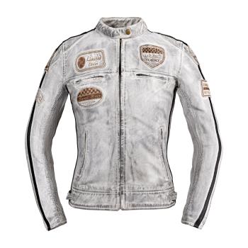 Dámská kožená moto bunda W-TEC Sheawen Lady White New  bílá  3XL