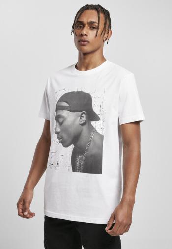 Mr. Tee Tupac Cracked Background Tee white - M