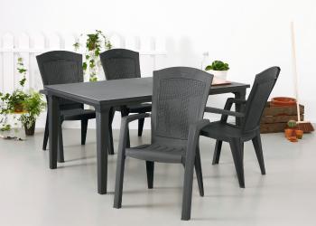 Elvisia Záhradný set FINN 4 + 1 | grafit