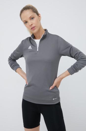 Tréninkové tričko s dlouhým rukávem adidas Performance Entrada 22 H57542 šedá barva, H57542