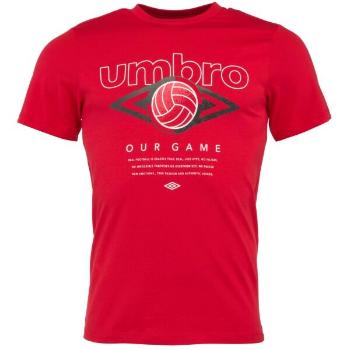 Umbro FW RETRO FOOTVALL GRAPHIC TEE Pánské triko, červená, velikost