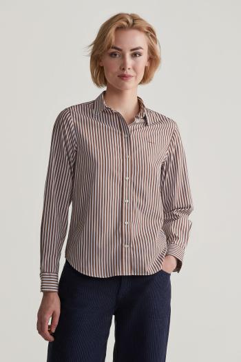 KOŠILE GANT REG POPLIN STRIPED SHIRT CACAO