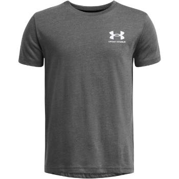 Under Armour SPORTSTYLE LEFT CHEST Chlapecké tričko s krátkým rukávem, tmavě šedá, velikost