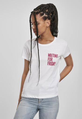 Mr. Tee Ladies Waiting For Friday Box Tee white/pink - S