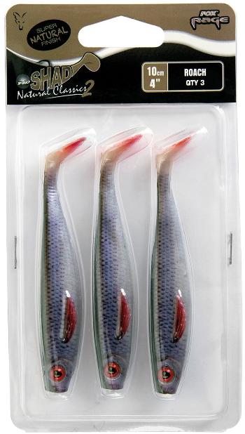 Gumicsali FOX Rage Pro Shad Super Natural 10cm Roach 3 db