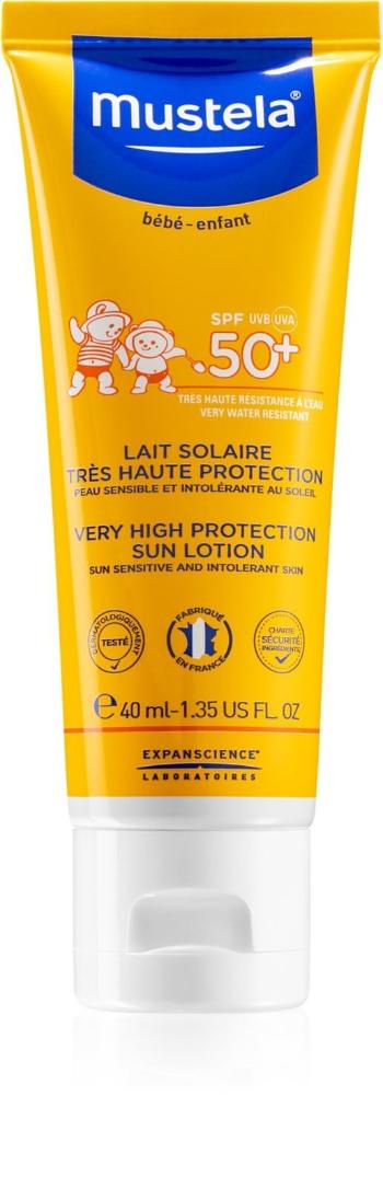 Mustela Dětské ochranné mléko SPF 50+ (Very High Protection Sun Lotion) 40 ml