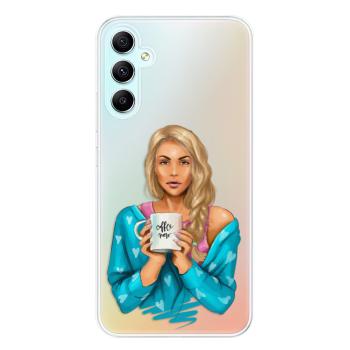 Odolné silikonové pouzdro iSaprio - Coffe Now - Blond - Samsung Galaxy A34 5G