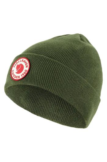 Dětská vlněná čepice Fjallraven Kids 1960 Logo Hat zelená barva, F78144