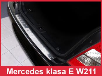 Ochranná lišta hrany kufru Mercedes E-Class 2002-2009 (W211, matná)