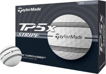 TaylorMade TP5x White Stripe Golfové míčky