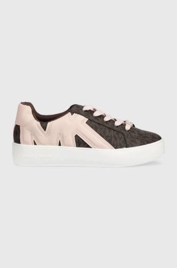 Dětské sneakers boty Michael Kors hnědá barva