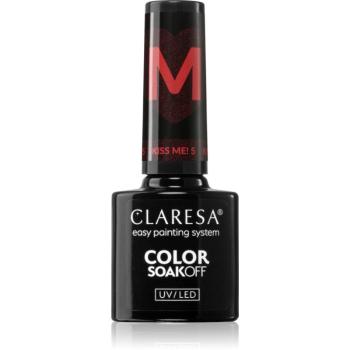 Claresa SoakOff UV/LED Color Kiss Me gelový lak na nehty odstín KISS ME 5 5 g