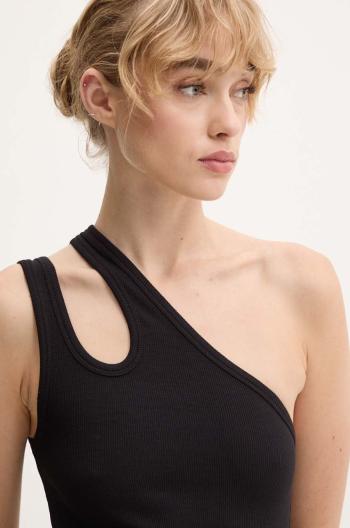 Top Remain Jersey One-Shoulder Top černá barva, 502223100