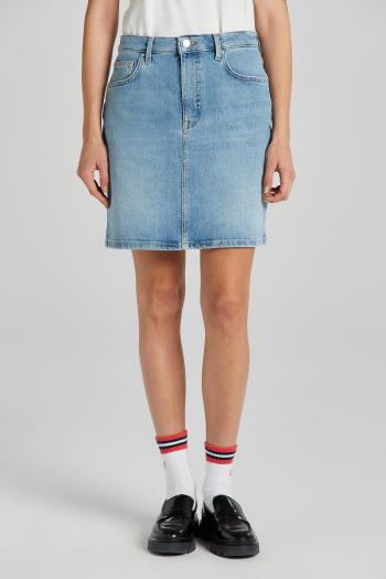 SUKNĚ GANT REG DENIM SKIRT SEMI LIGHT BLUE WORN IN