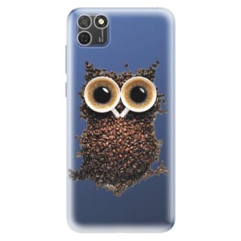 Odolné silikonové pouzdro iSaprio - Owl And Coffee - Honor 9S