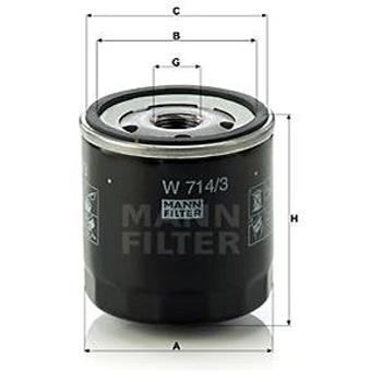 MANN-FILTER W714/3 (W714/3)