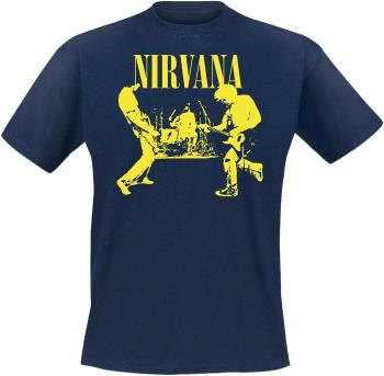 Nirvana Tričko Stage Unisex Navy Blue L